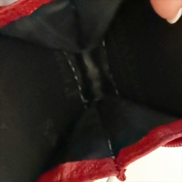 Penhaligon's Of London Red Leather Coin Purse Key Chain - Picture 3 of 4